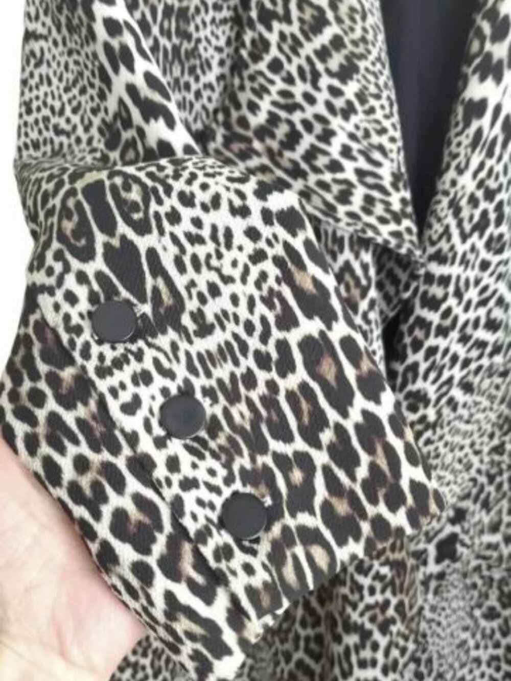 Badgley Mischka Leopard Trench Coat